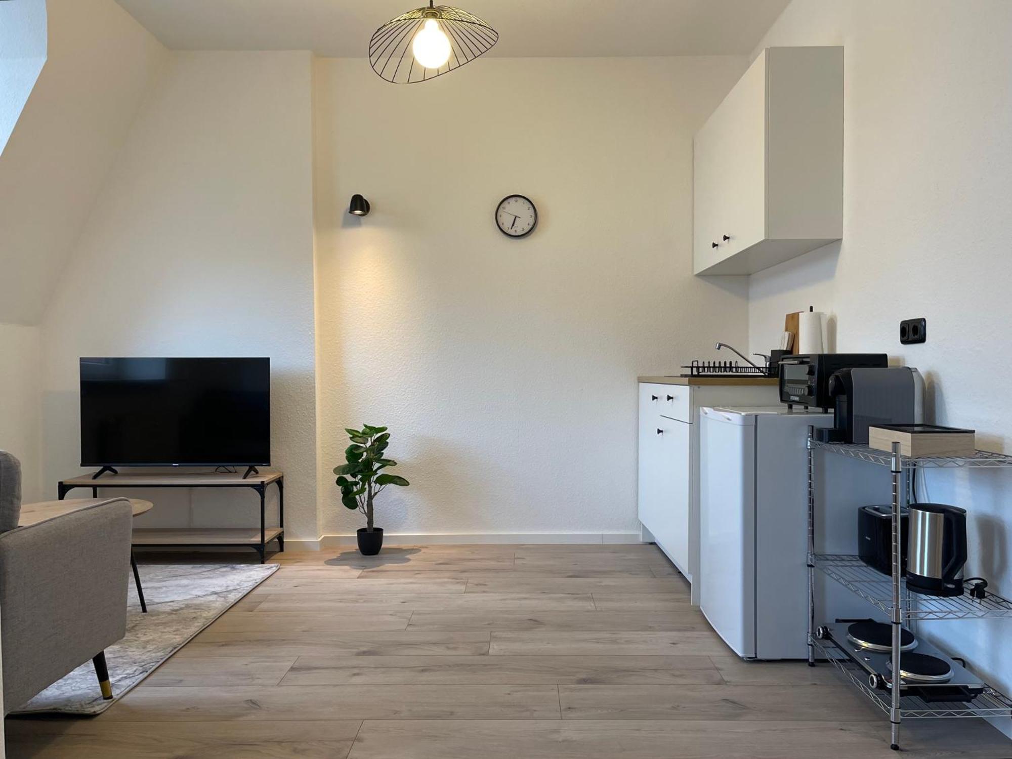 Raha Apartments - Modernes Studio-Apartment - Hbf - Gratis Parkplatz Erfurt Eksteriør billede